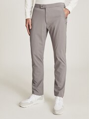 Reiss Pale Grey Ranger Golf Performance Slim Fit Trousers - Image 1 of 6