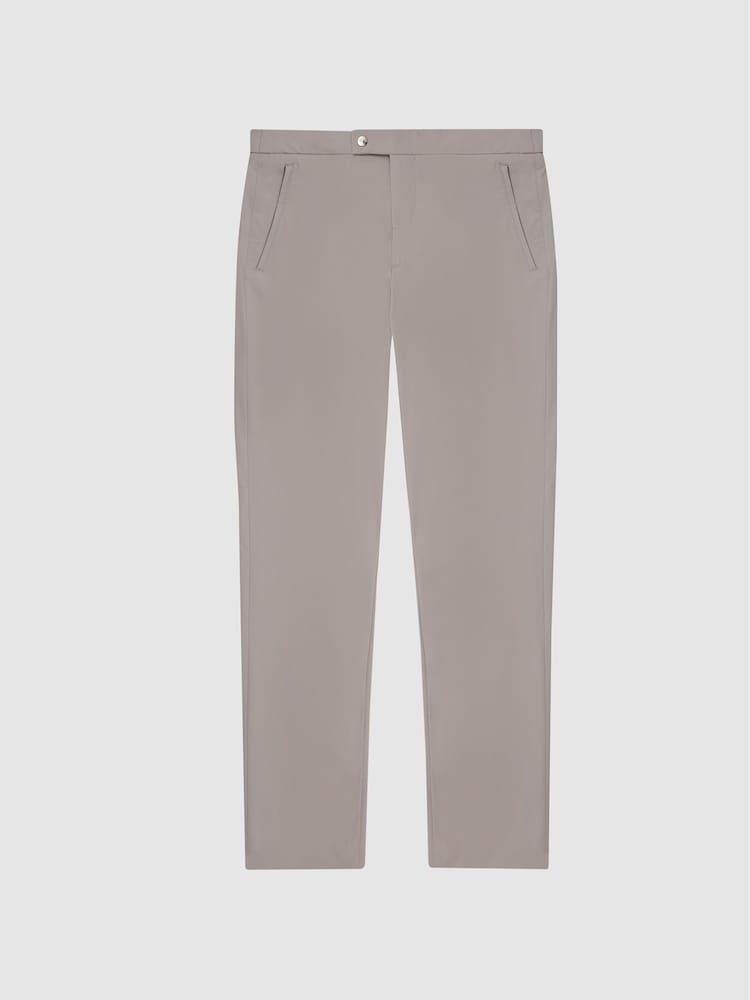 Reiss Pale Grey Ranger Golf Performance Slim Fit Trousers - Image 2 of 6