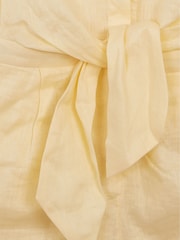 Reiss Lemon Ema Jr Linen Playsuit - Image 5 of 5