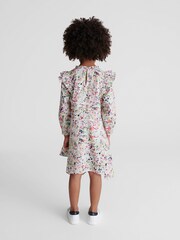Reiss Coral Lil Junior Printed Ruffle Dress - Image 5 of 8