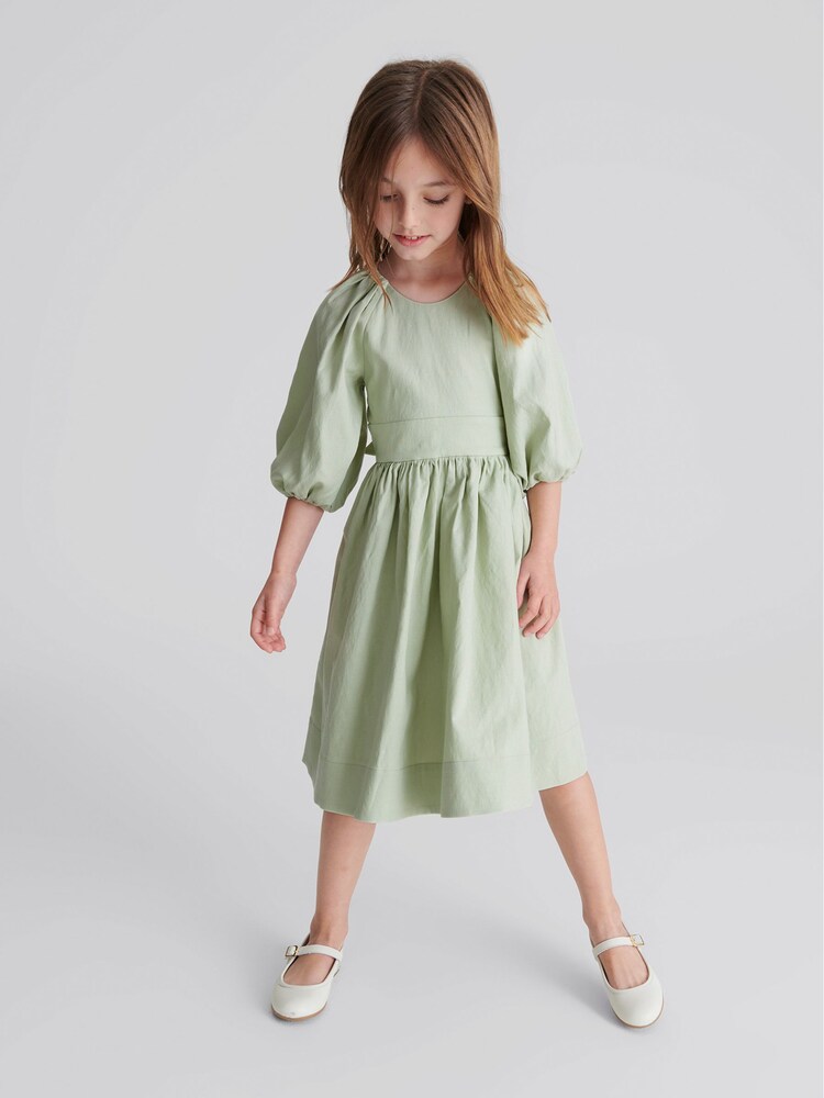 Reiss Sage Mae Jr Bow Back Dress - Image 1 of 5 Reiss Sage Mae Jr Bow Back Dress - Image 1 of 5