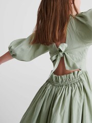 Reiss Sage Mae Jr Bow Back Dress - Image 3 of 5