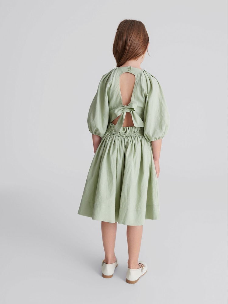 Reiss Sage Mae Jr Bow Back Dress - Image 5 of 5