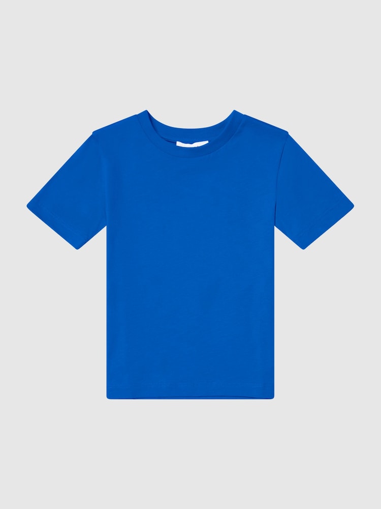 Azul brillante - Camiseta con cuello redondo Bless de Reiss - Imagen 2 de 5