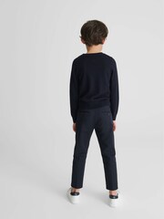 Reiss Navy Wessex Crew Neck Knitted Jumper - Image 5 of 7