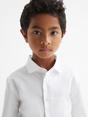 Reiss White Remote Junior Slim Fit Formal Shirt - Image 1 of 5