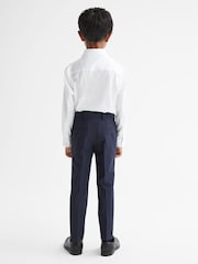 Reiss White Remote Junior Slim Fit Formal Shirt - Image 4 of 5