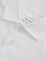 Reiss White Remote Junior Slim Fit Formal Shirt - Image 5 of 5