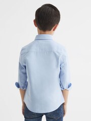 Reiss Soft Blue Greenwich 4-9 yrs Button Down Oxford Shirt - Image 5 of 7