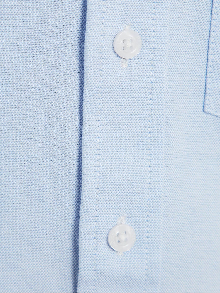 Reiss Soft Blue Greenwich 4-9 yrs Button Down Oxford Shirt - Image 7 of 7