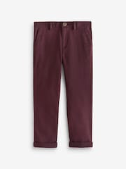 Burgundy Red Regular Fit Stretch Chino Trousers (3-16yrs) - Image 3 of 4
