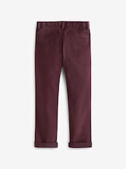 Burgundy Red Regular Fit Stretch Chino Trousers (3-16yrs) - Image 4 of 4