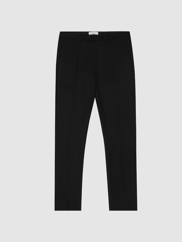 Reiss Black Eastbury Slim Fit Chinos - Image 2 of 7 Reiss Black Eastbury Slim Fit Chinos - Image 2 of 7