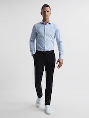 Reiss Black Eastbury Slim Fit Chinos - Image 3 of 7