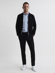 Reiss Black Eastbury Slim Fit Chinos - Image 6 of 7
