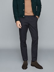 Reiss Navy Eastbury Reg Regular Fit Chinos - Image 7 of 7