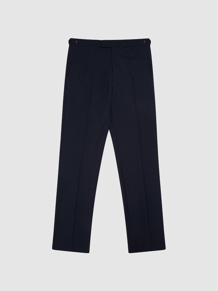 Reiss Navy Hope Modern Fit Travel Trousers - Image 2 of 5