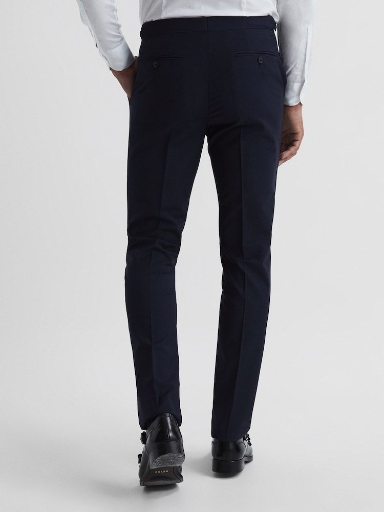 Reiss Navy Hope Modern Fit Travel Trousers - Image 5 of 5