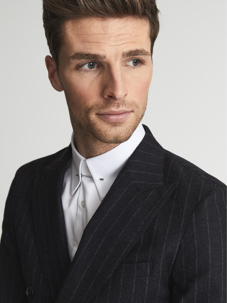 Reiss White Caldwell Collar Bar Shirt - Image 1 of 6