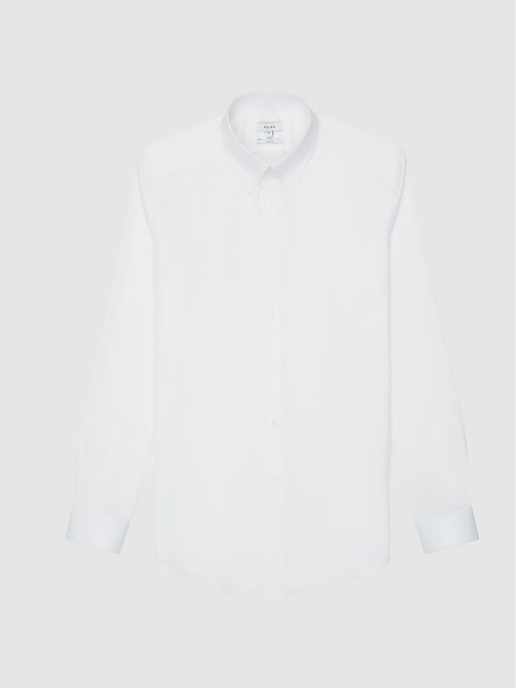 Reiss White Caldwell Collar Bar Shirt - Image 2 of 6
