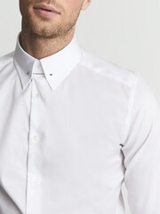 Reiss White Caldwell Collar Bar Shirt - Image 6 of 6