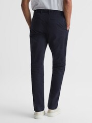 Reiss Navy Pitch Slim Fit Washed Chinos - Image 5 of 6
