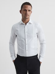 Reiss White Marcel Slim Fit Dinner Shirt - Image 1 of 8