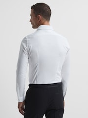 Reiss White Marcel Slim Fit Dinner Shirt - Image 5 of 8