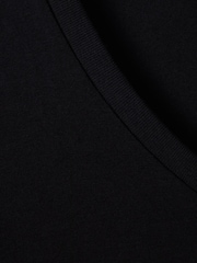 Reiss Black Dayton Cotton V-Neck T-Shirt - Image 6 of 8