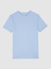 Reiss Soft Blue Bless Crew Neck T-shirt - Image 2 of 6