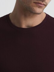 Reiss Bordeaux Bless Crew Neck T-shirt - Image 4 of 7