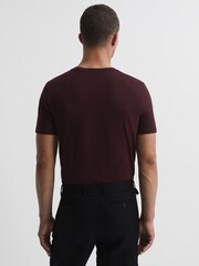 Reiss Bordeaux Bless Crew Neck T-shirt - Image 5 of 7