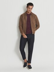 Reiss Bordeaux Bless Crew Neck T-shirt - Image 7 of 7