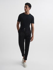 Reiss Black Bless Crew Neck T-shirt - Image 3 of 8
