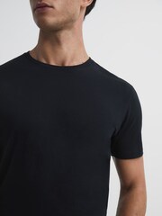 Reiss Black Bless Crew Neck T-shirt - Image 4 of 8
