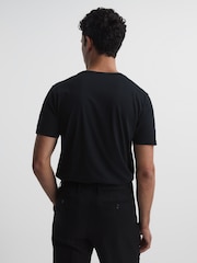 Reiss Black Bless Crew Neck T-shirt - Image 5 of 8