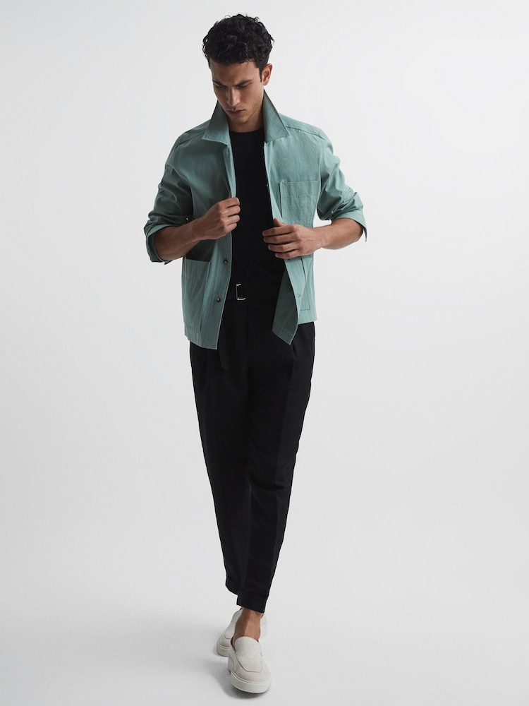 Reiss Black Bless Crew Neck T-shirt - Image 8 of 8 Reiss Black Bless Crew Neck T-shirt - Image 8 of 8