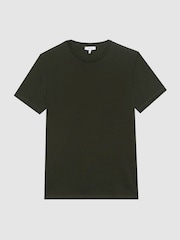Verde oxidado - Camiseta con cuello redondo Bless de Reiss - Imagen 2 de 7