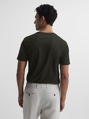Verde oxidado - Camiseta con cuello redondo Bless de Reiss - Imagen 5 de 7