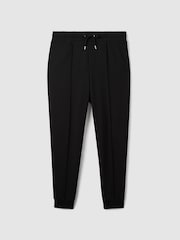 Reiss Navy Premier Interlock Jersey Drawstring Joggers - Image 2 of 7