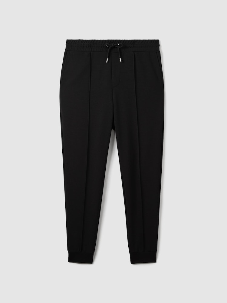 Reiss Navy Premier Interlock Jersey Drawstring Joggers - Image 2 of 7