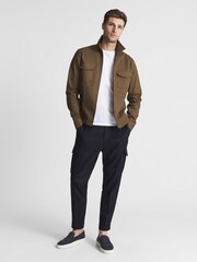 Reiss Mushroom Gemini Zip Through Overshirt - Image 3 of 6