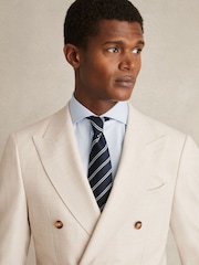 Reiss Soft Blue Storm Slim Fit Two-Fold Cotton Shirt - Image 2 of 9