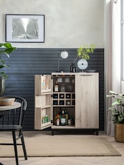 Grey Bronx Oak Effect Drinks Cabinet - Image 1 of 10