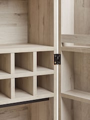 Grey Bronx Oak Effect Drinks Cabinet - Image 3 of 10