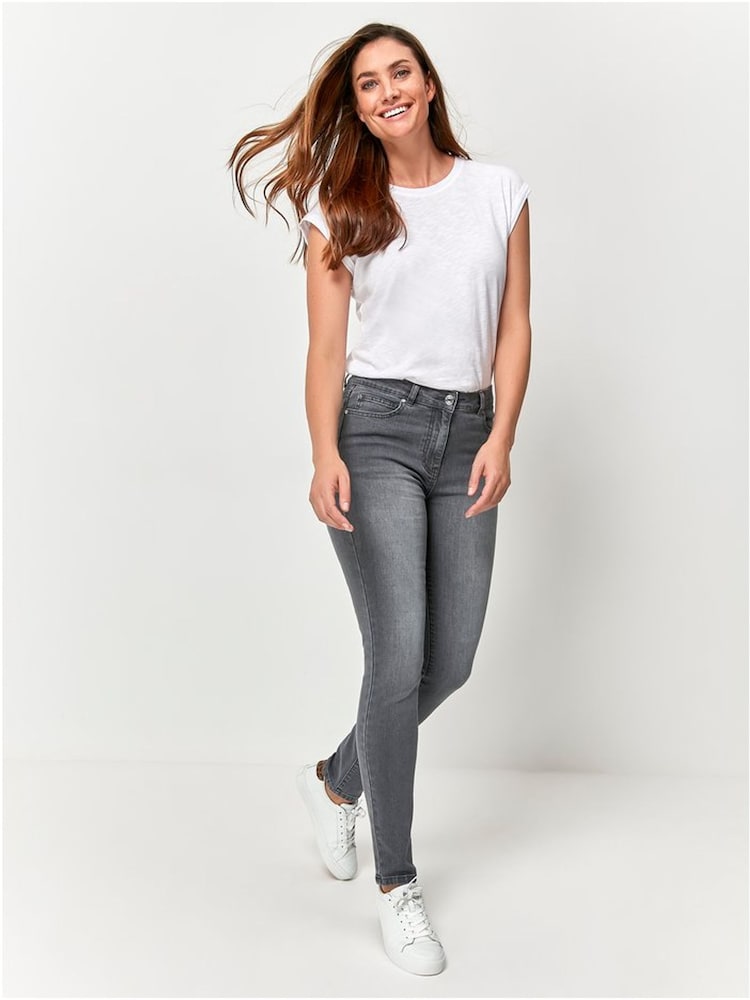 M&Co Grey Supersoft Slim Jeans - Image 1 of 5