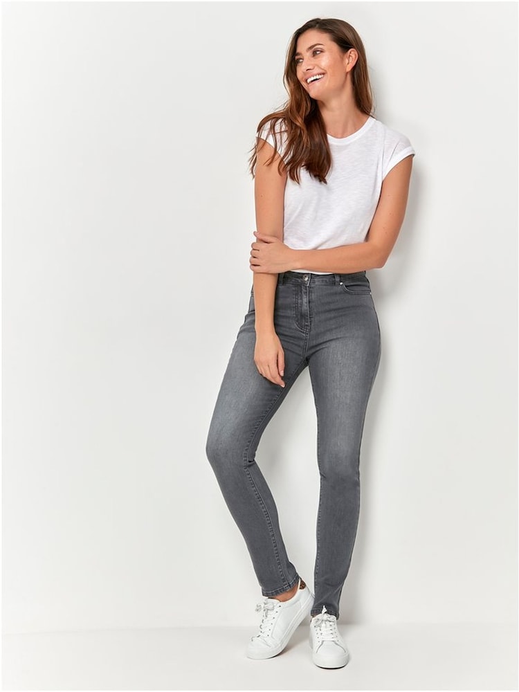 M&Co Grey Supersoft Slim Jeans - Image 2 of 5