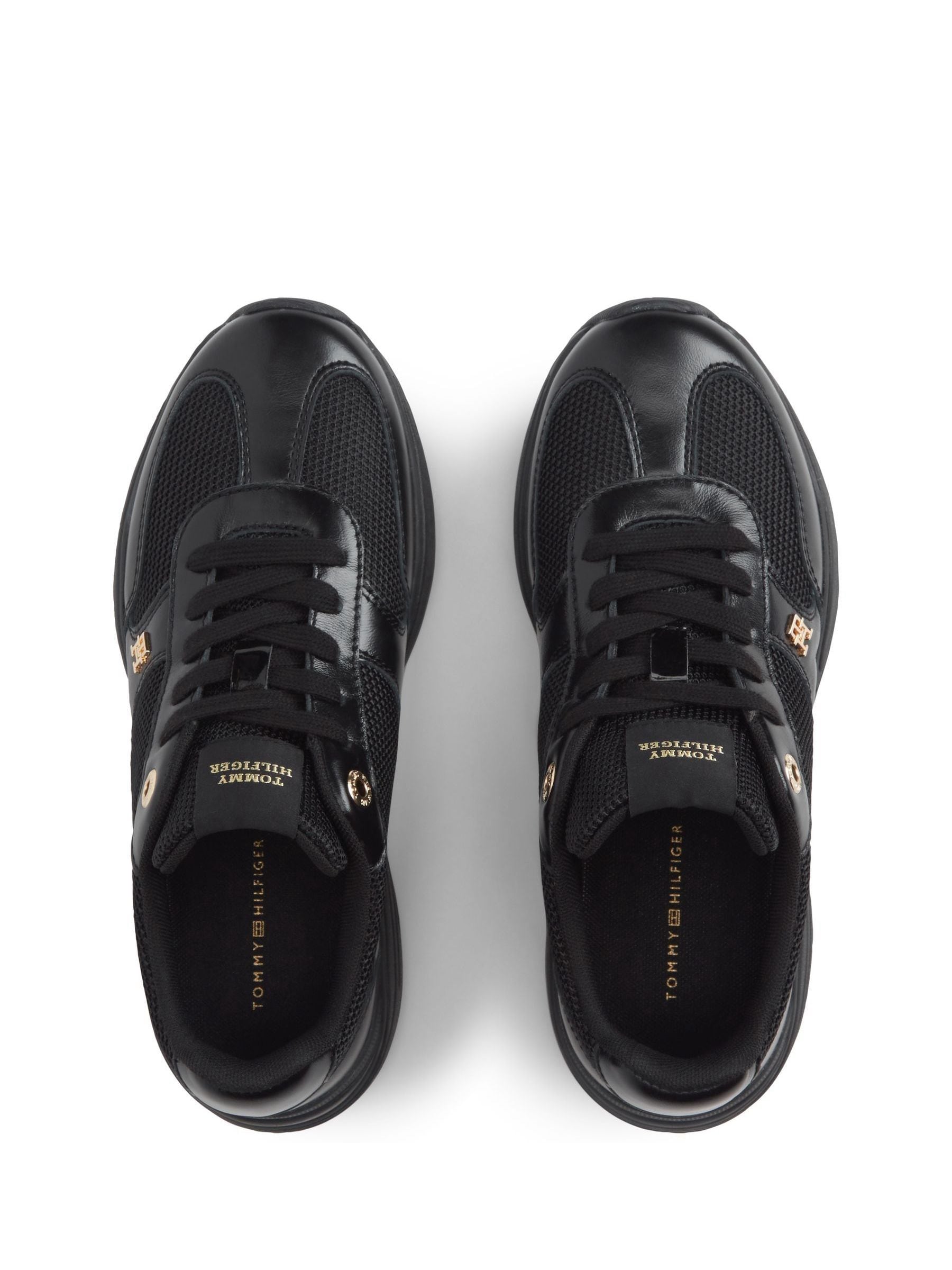 Comprar Preto - Tênis Tommy Hilfiger Monogram em couro com textura
