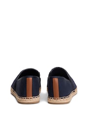 Tommy Hilfiger Logo Plaque Colour-Blocked Woven Espadrilles Shoes - Imaginea 4 din 6