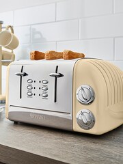 Swan Cream 4 Slice Retro Toaster - Image 4 of 6